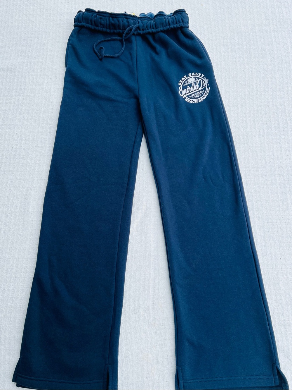 OCEAN DRIVE WIDE LEG SWEATPANTS EMERALD ISLE